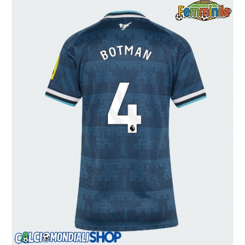 Maglie da calcio Newcastle United Sven Botman #4 Seconda Maglia Femminile 2026-27 Manica Corta